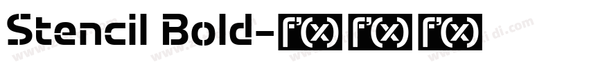 Stencil Bold字体转换